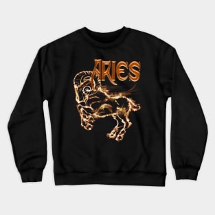 Aries Ram Astrology art design Crewneck Sweatshirt